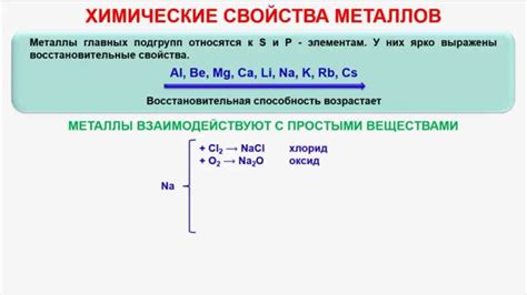 Общие черты металлов