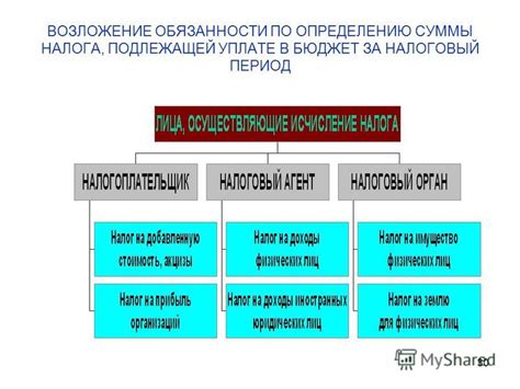 Обязанности госучреждений по определению ставок налога