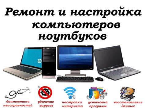 Оказываемые услуги: ремонт, установка, настройка