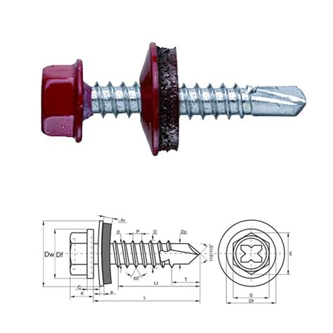 Описание металлического самореза со сверлом для кровельных покрытий