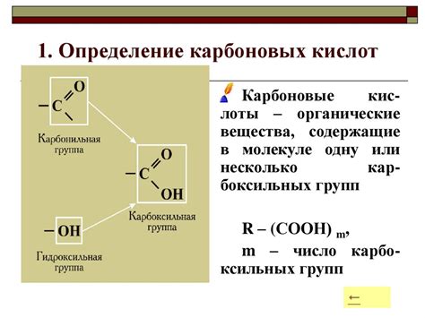 Определение карбоновых кислот