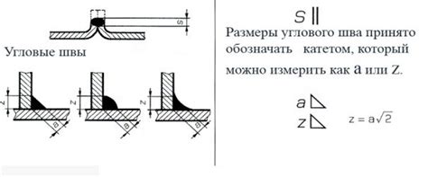 Определение катета шва