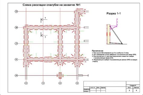 Определение расстояния от края опалубки