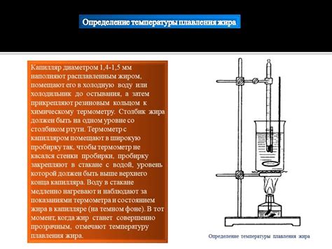 Определение температуры плавления металла