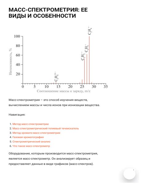 Определение числа ионов металла методом масс-спектрометрии