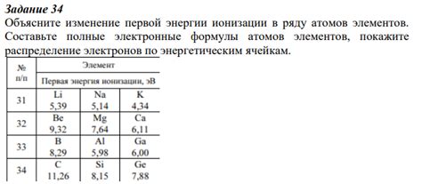 Определение энергии ионизации