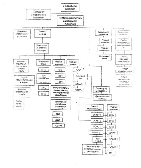 Организационная структура завода