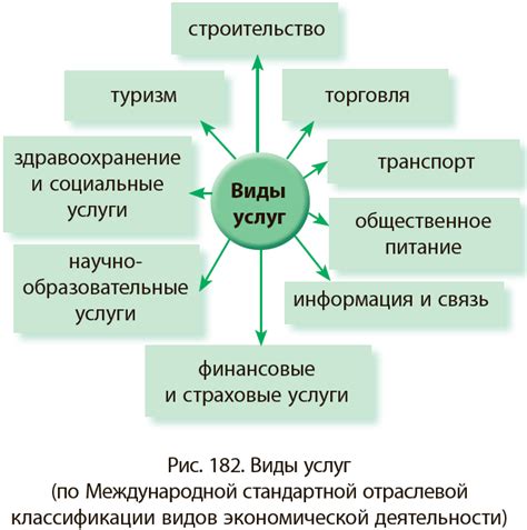 Основные виды предоставляемых услуг