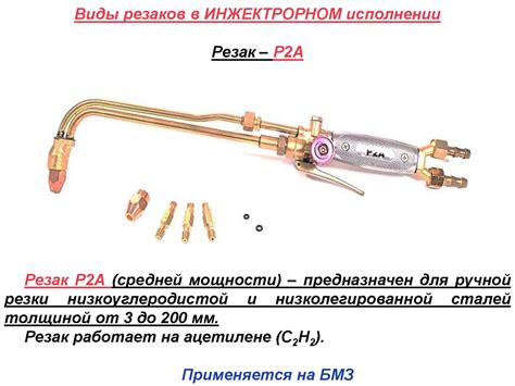 Основные области использования газовых резаков