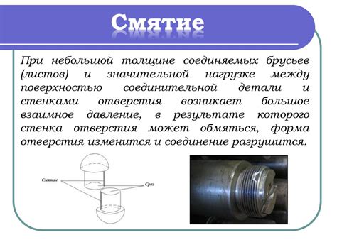 Основные принципы расчета на смятие металл