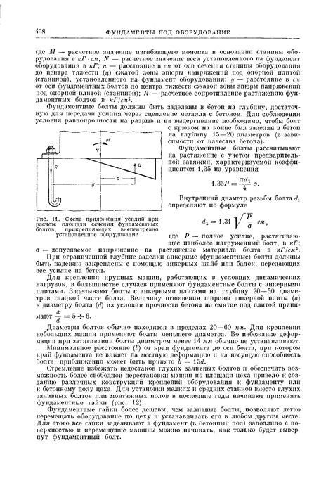 Основные принципы расчета площади сечения