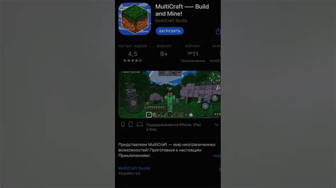 Основные функции Майнкрафта на iOS