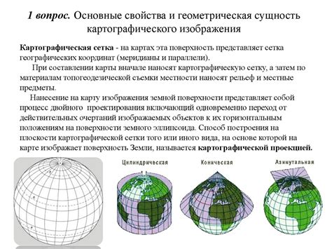 Основные функции картографического стола