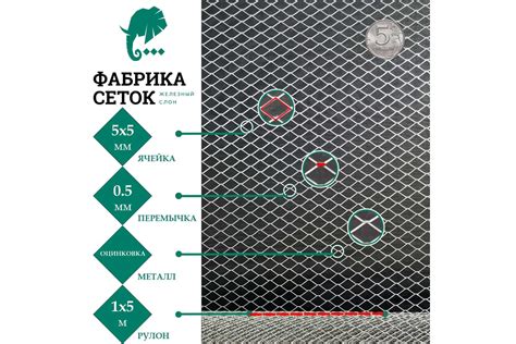 Основные характеристики сетки просечно вытяжной оцинкованной 10х10 мм