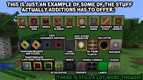 Особенности линзы шахтера Minecraft Actually Additions