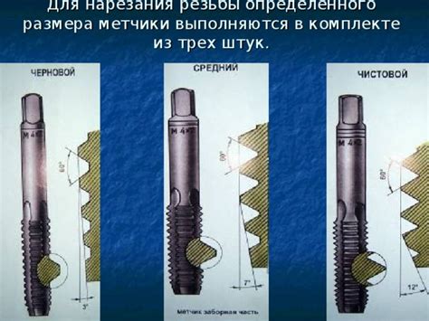 Особенности нарезки внутренней резьбы на металле