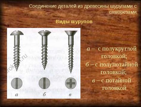 Особенности работы с коричневыми шурупами