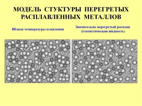 Особенности состояния расплавленных металлов