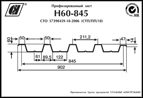 Особенности стальных оцинкованных профилей н60 845 0