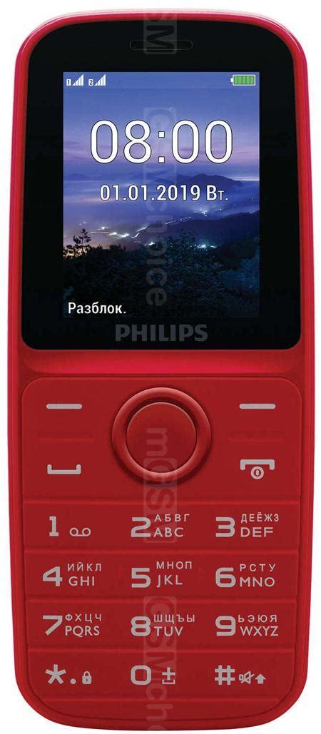 Особенности телефона Philips Xenium E109