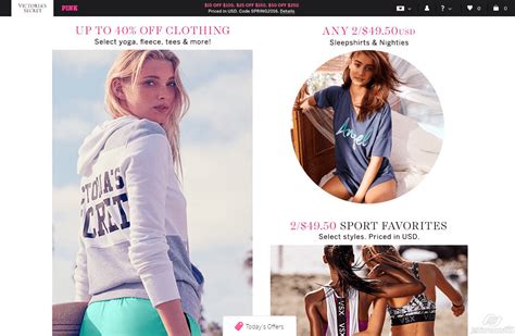 Официальный сайт Victoria's Secret в Европе