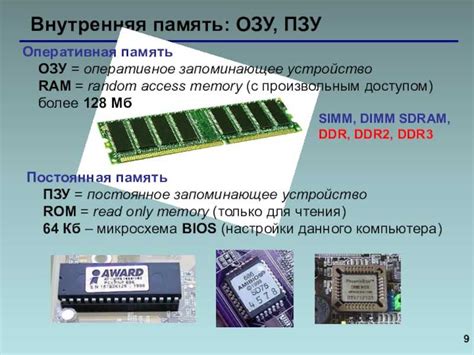 ПЗУ и ОЗУ в телефоне: отличия и функции