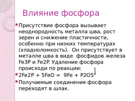 Перспективы использования металла плюс фосфора в будущем