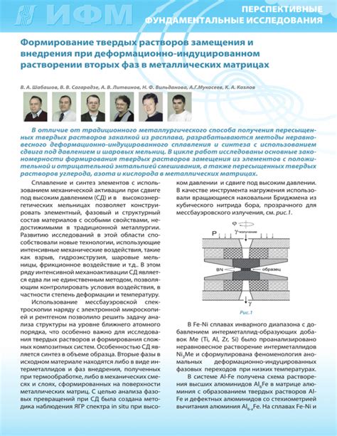 Перспективы исследования твердых растворов углерода с железом