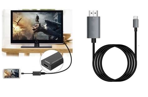 Подключаем телефон и телевизор с помощью HDMI-кабеля