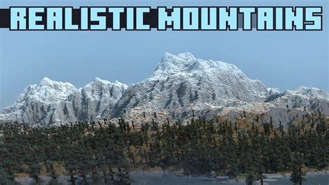 Подробности использования мода realistic mountains