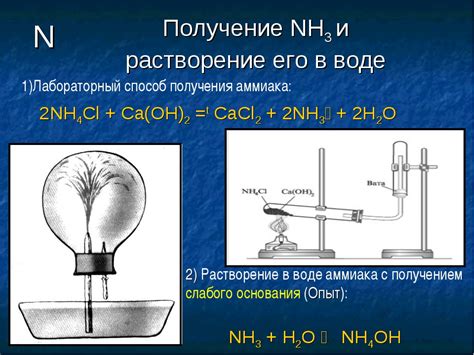 Получение металлического калия из аммиака