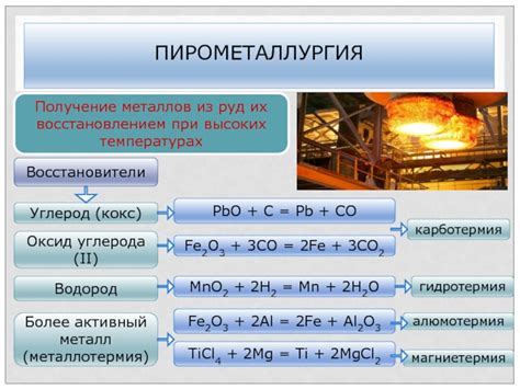 Получение чистого металла при помощи печи домницы