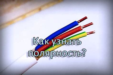 Полярность и ток