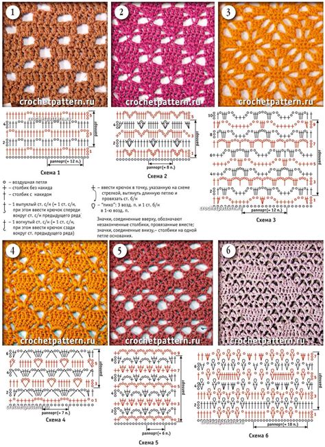 Популярные виды узоров для вязки крючком