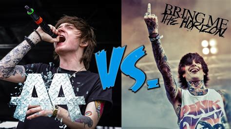 Популярные группы скрим металла: Bring Me the Horizon, Asking Alexandria, Architects