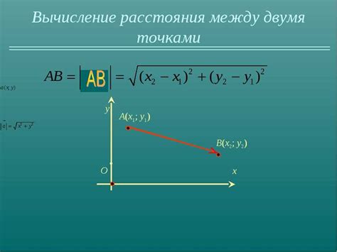 Правила расчета расстояния между элементами