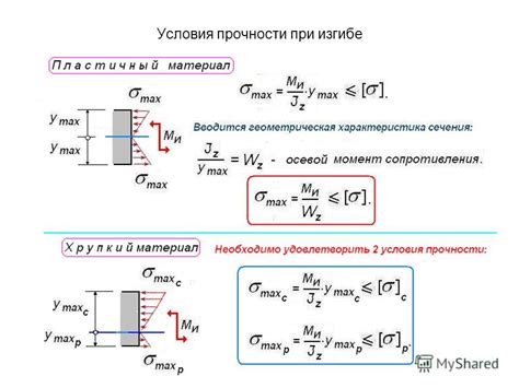 Предел прочности и площадь сечения