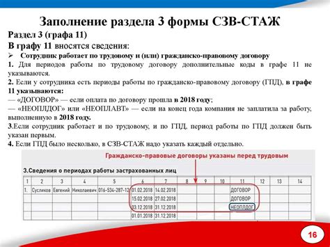 Предоставление сведений о страховом стаже