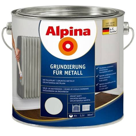 Преимущества грунтовки alpina grundierung fur metall