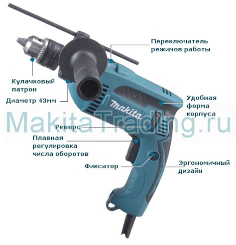 Преимущества использования дрели Makita HP1640