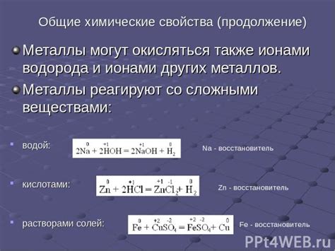 Преимущества использования окисления металлов ионами водорода