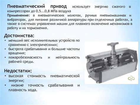 Преимущества использования пневматического привода арматуры