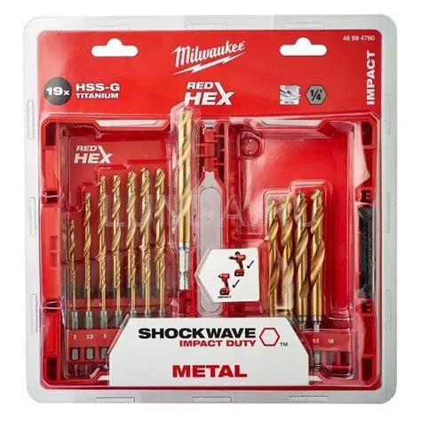 Преимущества использования сверл Shockwave HSS-G TIN RED HEX