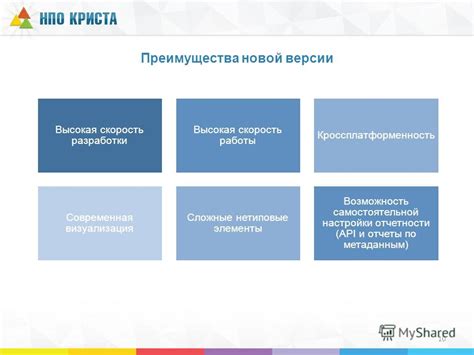 Преимущества новой разработки