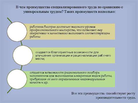 Преимущества специализированного средства