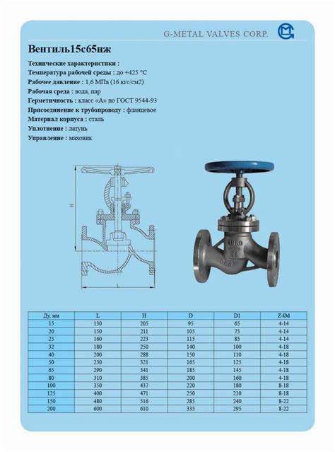 Применение запорной арматуры DN300 PN16