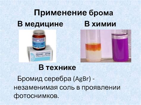 Применение и значение брома в промышленности и медицине