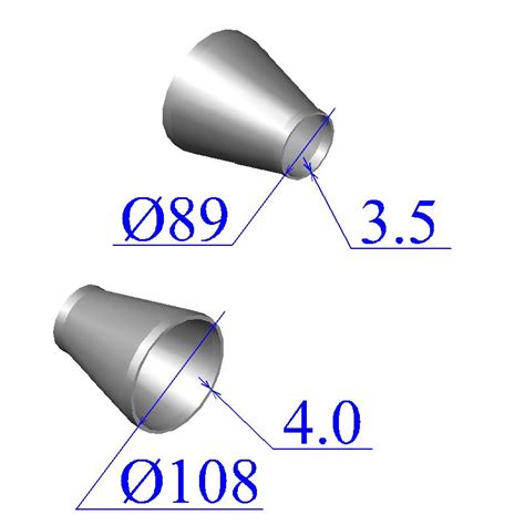 Применение концентрического перехода оцинкованного 108х4, 89х3.5