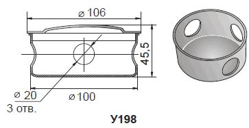 Применение коробки ответвительной оцинкованной с крышкой 106х45 5 у198 ухл3