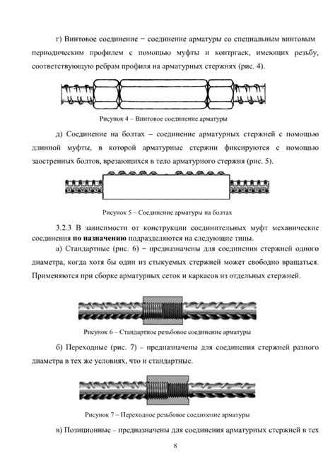 Применение продольной арматуры в различных типах конструкций